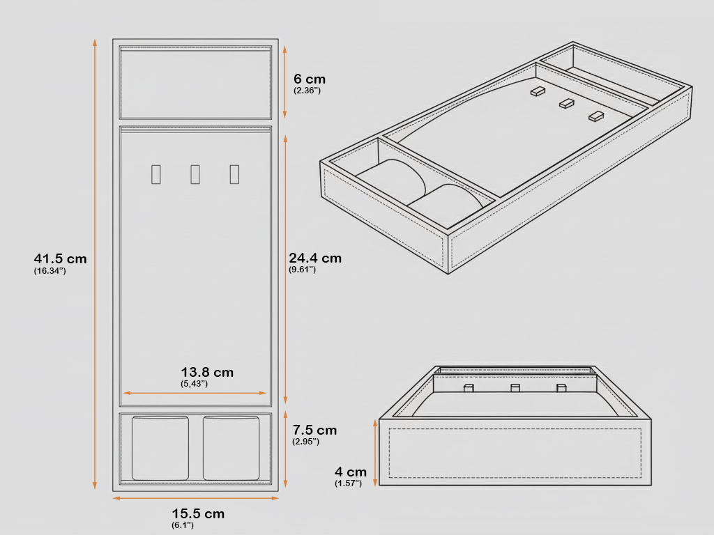 Perle | Organizer für Halsketten und Uhren