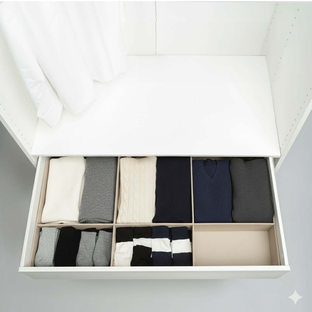 DrawerLab™ 6 vlaks verdeling - PAX 100cm